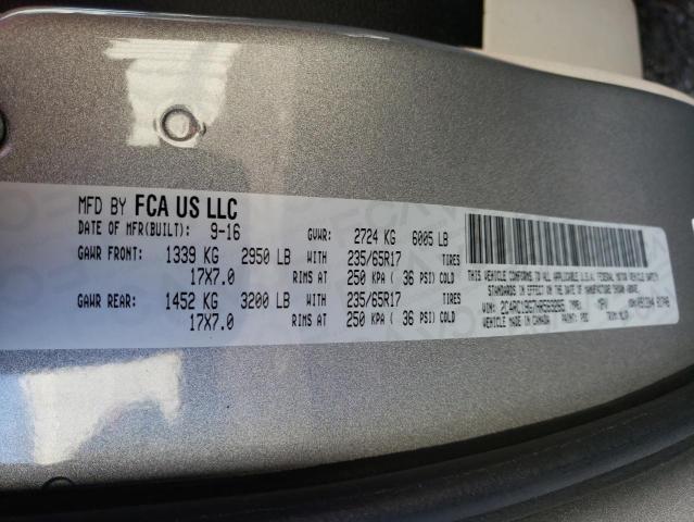 2C4RC1BG7HR569265 - 2017 CHRYSLER PACIFICA TOURING L SILVER photo 13