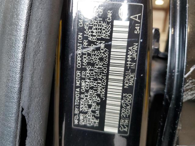 JTKKT624160162367 - 2006 TOYOTA SCION XA BLACK photo 12