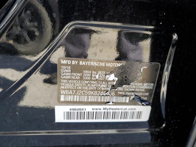 WBA7J2C59KB246466 - 2019 BMW 740 XE BLACK photo 25