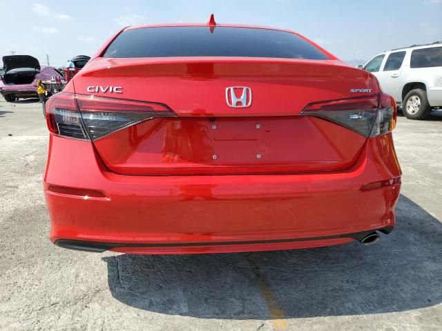 2HGFE2F53RH542424 - 2024 HONDA CIVIC SPORT RED photo 6