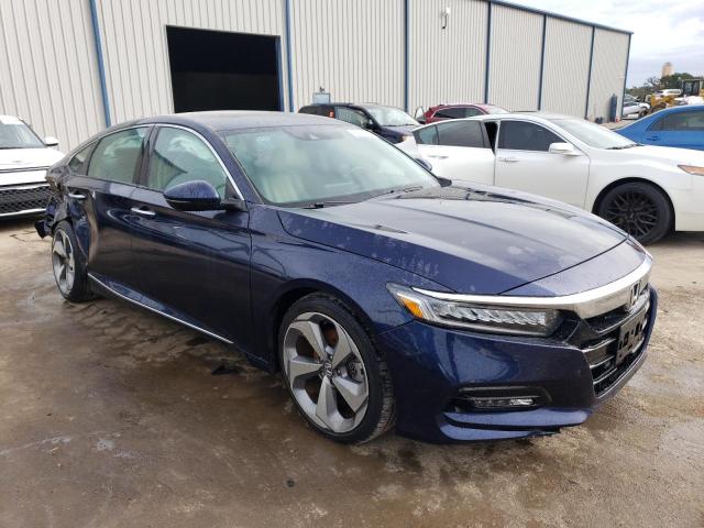 1HGCV1F90JA062716 - 2018 HONDA ACCORD TOURING BLUE photo 4