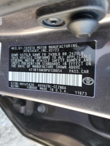 4T1R11AK8PU138054 - 2023 TOYOTA CAMRY LE 石墨色 照片 12