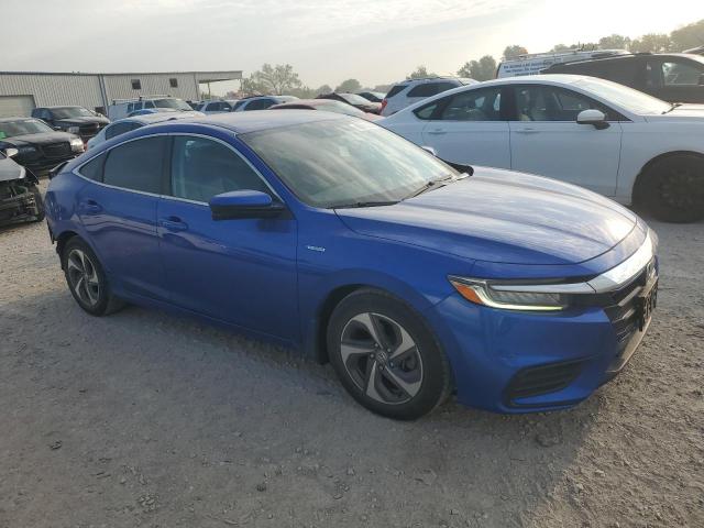 19XZE4F56KE024994 - 2019 HONDA INSIGHT EX BLUE photo 4