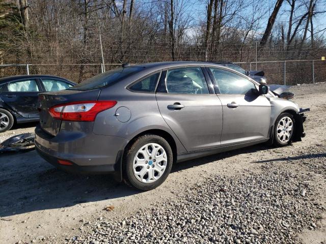 1FAHP3F29CL385415 - 2012 FORD FOCUS SE GRAY photo 3