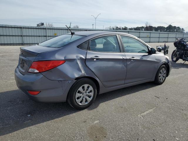 KMHCT4AE5HU216982 - 2017 HYUNDAI ACCENT SE CHARCOAL photo 3