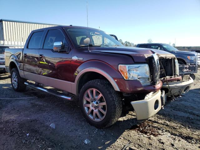 1FTFW1EVXAKA83106 - 2010 FORD F150 SUPERCREW MAROON photo 4