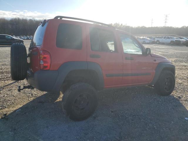 1J4GK48K63W582882 - 2003 JEEP LIBERTY SPORT RED photo 3