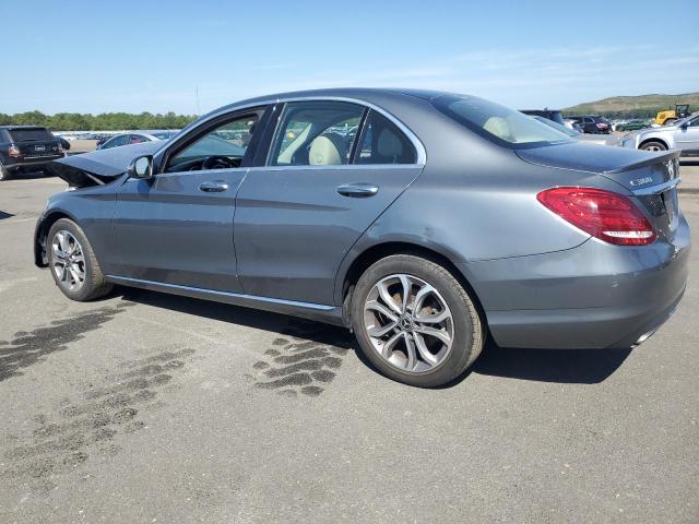 55SWF4KB5HU217411 - 2017 MERCEDES-BENZ C 300 4MATIC GRAY photo 2