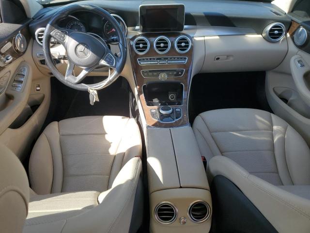 55SWF4KB5HU217411 - 2017 MERCEDES-BENZ C 300 4MATIC GRAY photo 8