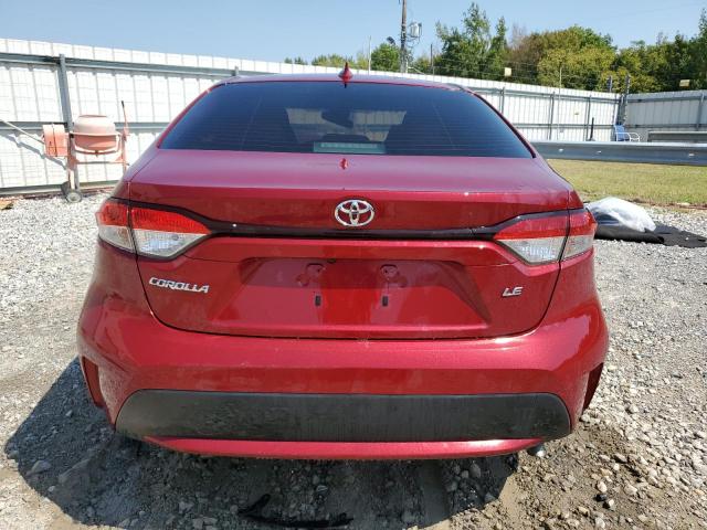 JTDEPMAE4NJ195797 - 2022 TOYOTA COROLLA LE 红色 照片 6