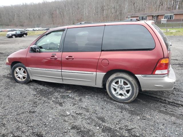 2FMDA53472BA74961 - 2002 FORD WINDSTAR SEL RED photo 2