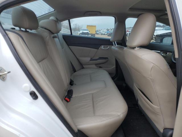 19XFB2F91EE053553 - 2014 HONDA CIVIC EXL თეთრი ფოტო 10