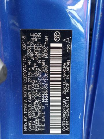 JTNKHMBX5K1020899 - 2019 TOYOTA C-HR XLE Blau Foto 12