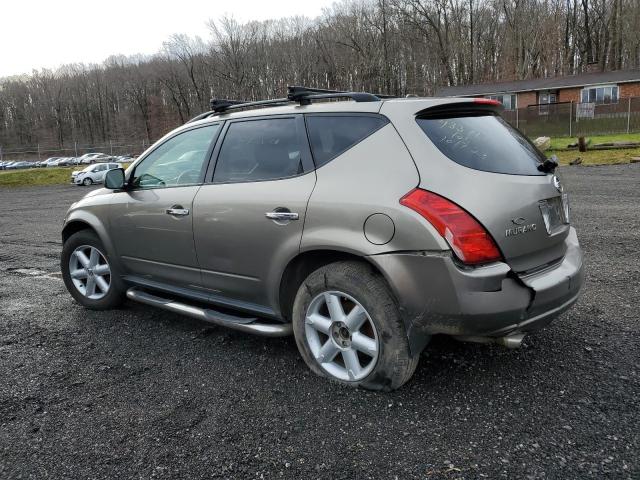 JN8AZ08W34W317166 - 2004 NISSAN MURANO SL GRAY photo 2