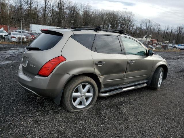 JN8AZ08W34W317166 - 2004 NISSAN MURANO SL GRAY photo 3