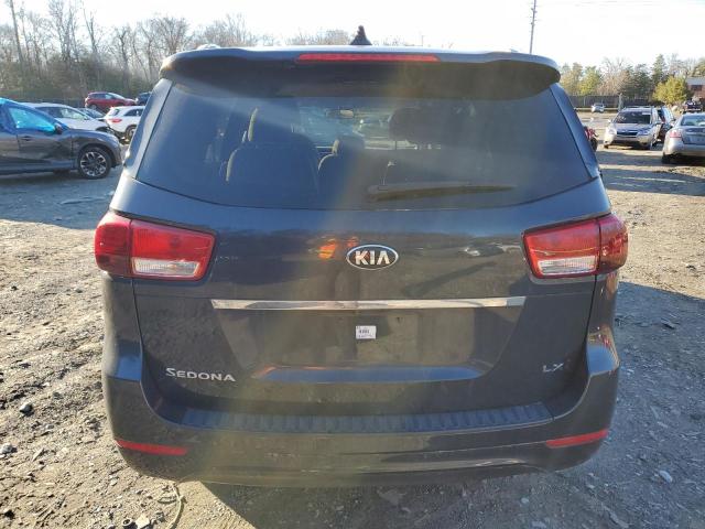 KNDMB5C1XG6148970 - 2016 KIA SEDONA LX GRAY photo 6