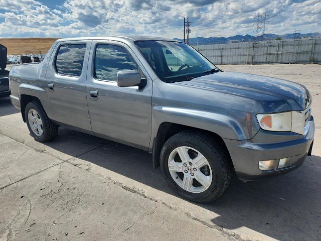 5FPYK16589B103677 - 2009 HONDA RIDGELINE RTL GRAY photo 4