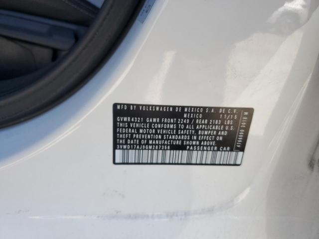 3VWD17AJ9GM287356 - 2016 VOLKSWAGEN JETTA SPORT WHITE photo 13