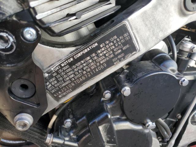 JS1GN7DA672114069 - 2007 SUZUKI GSX-R600 Қызыл фото 9