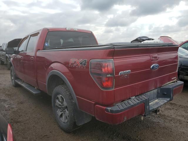 1FTFW1EF0EFB89202 - 2014 FORD F150 SUPERCREW RED photo 2