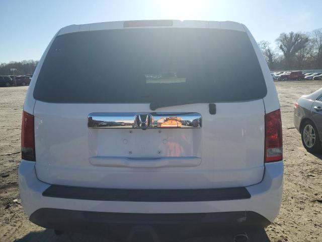 5FNYF3H68DB038496 - 2013 HONDA PILOT EXL WHITE photo 6