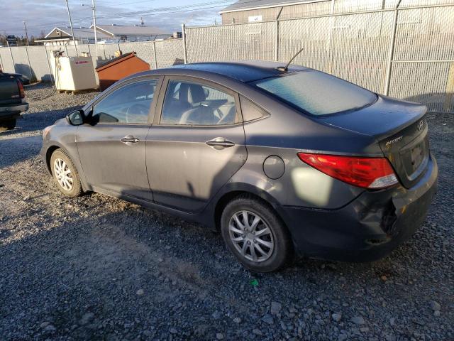 KMHCT4AE2CU187739 - 2012 HYUNDAI ACCENT GLS GRAY photo 2