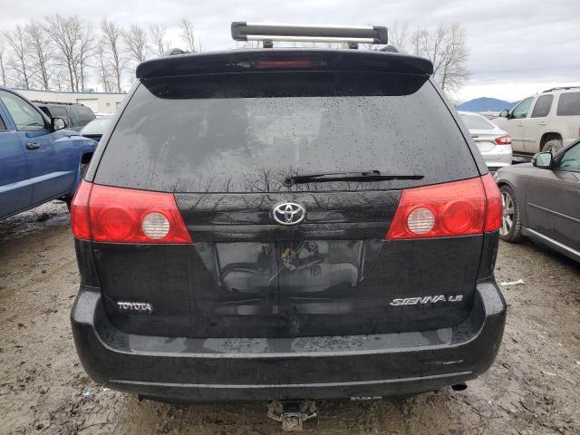 5TDZK23C29S230006 - 2009 TOYOTA SIENNA CE BLACK photo 6