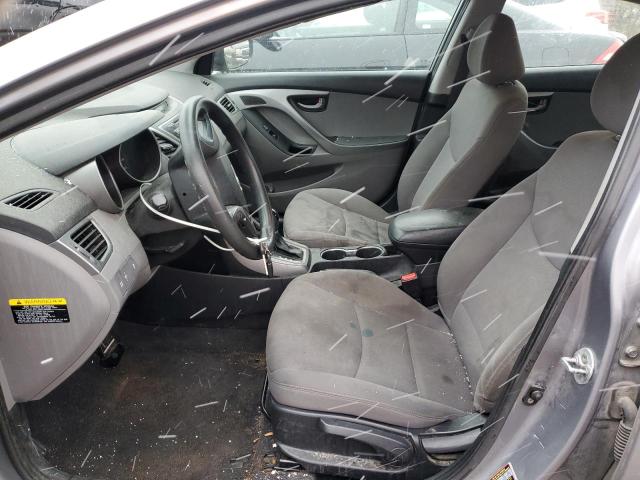 KMHDH4AE7EU189527 - 2014 HYUNDAI ELANTRA SE GRAY photo 7