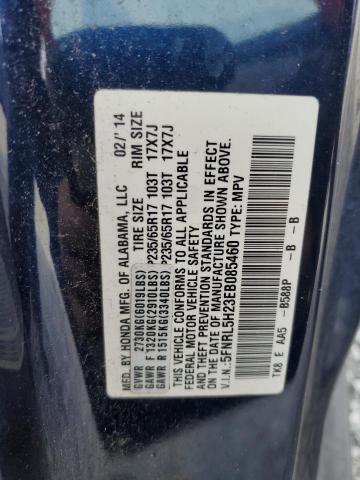 5FNRL5H23EB085460 - 2014 HONDA ODYSSEY LX BLUE photo 13