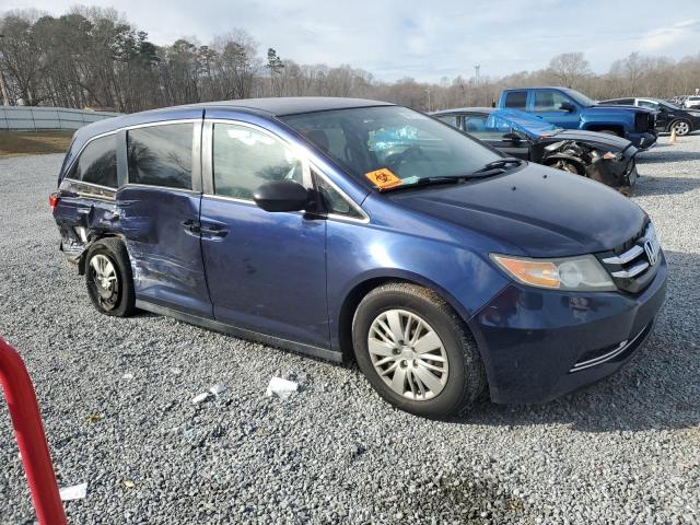 5FNRL5H23EB085460 - 2014 HONDA ODYSSEY LX BLUE photo 4