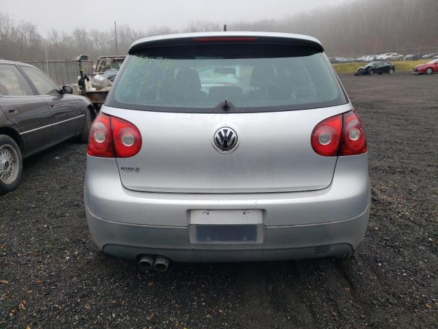 WVWFV71K37W041248 - 2007 VOLKSWAGEN NEW GTI FAHRENHEIT SILVER photo 6