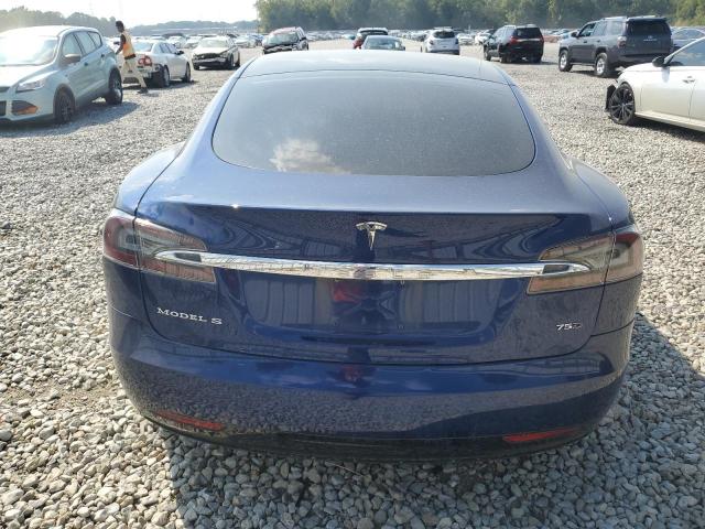 5YJSA1E25JF295847 - 2018 TESLA MODEL S Azul foto 6