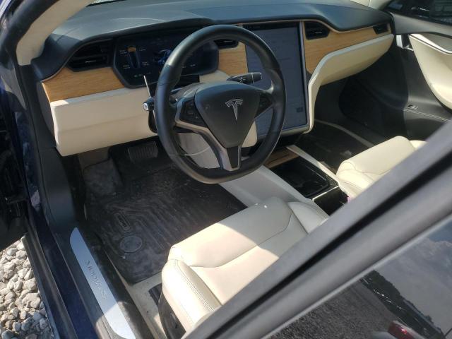 5YJSA1E25JF295847 - 2018 TESLA MODEL S Azul foto 8