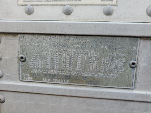 1UYVS24821M700139 - 2001 UTILITY VS2RA WHITE photo 10