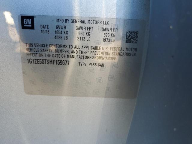 1G1ZE5ST9HF159677 - 2017 CHEVROLET MALIBU LT SILVER photo 13