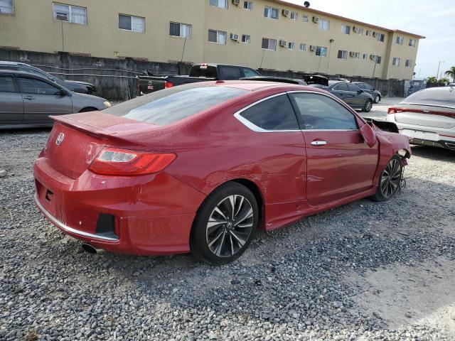 1HGCT1B84DA000386 - 2013 HONDA ACCORD EXL RED photo 3