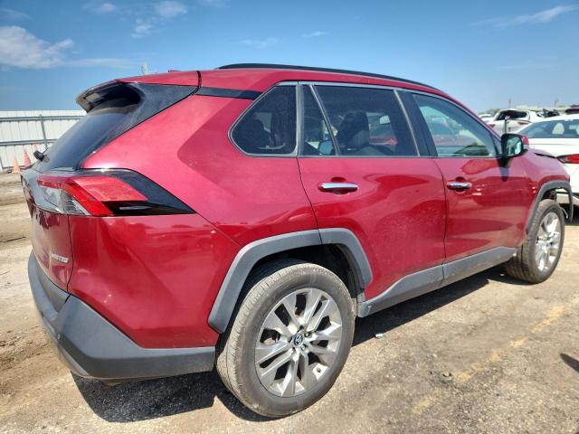 2T3Y1RFVXKC022658 - 2019 TOYOTA RAV4 LIMITED წითელი ფოტო 3