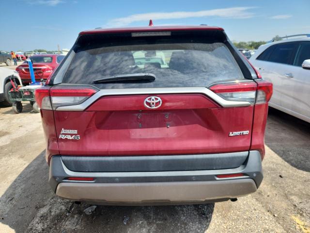 2T3Y1RFVXKC022658 - 2019 TOYOTA RAV4 LIMITED წითელი ფოტო 6