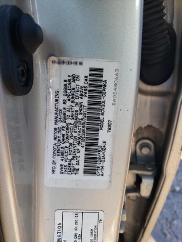 4T1BE32K93U722117 - 2003 TOYOTA CAMRY LE SILVER photo 12