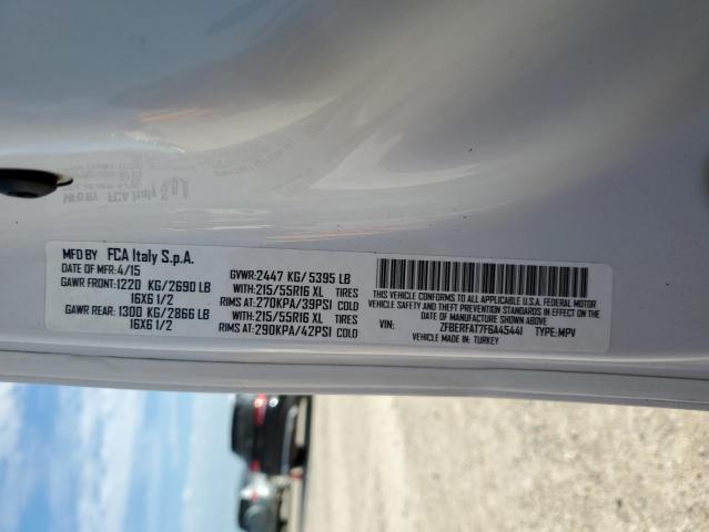ZFBERFAT7F6A45441 - 2015 RAM PROMASTER თეთრი ფოტო 13