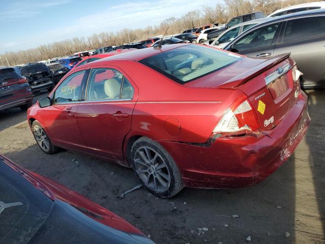 3FAHP0JG0AR112962 - 2010 FORD FUSION SEL RED photo 2