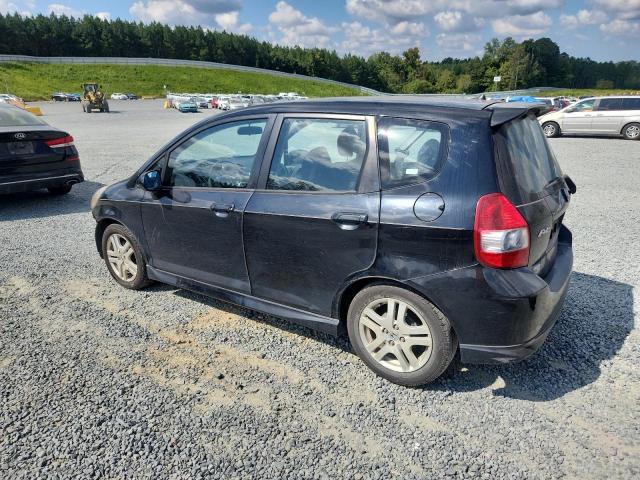 JHMGD38647S054606 - 2007 HONDA FIT S BLACK photo 2