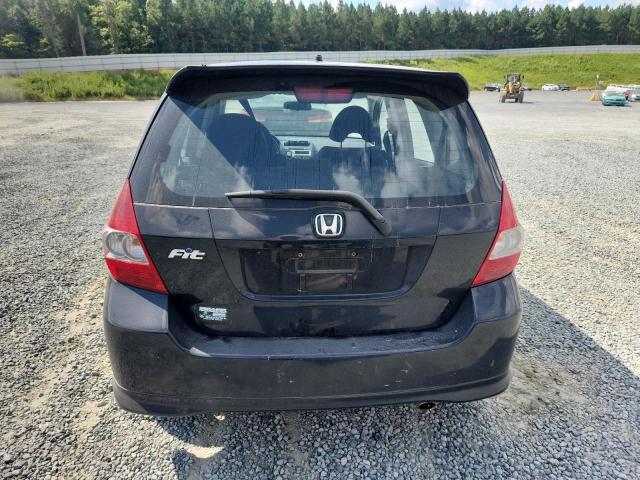 JHMGD38647S054606 - 2007 HONDA FIT S BLACK photo 6
