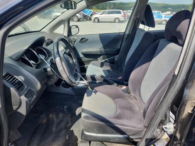 JHMGD38647S054606 - 2007 HONDA FIT S BLACK photo 7