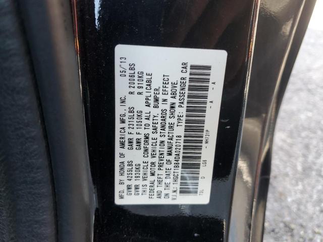 1HGCT1B84DA020718 - 2013 HONDA ACCORD EXL BLACK photo 12