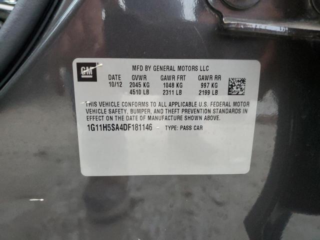 1G11H5SA4DF181146 - 2013 CHEVROLET MALIBU LTZ 灰色 照片 13