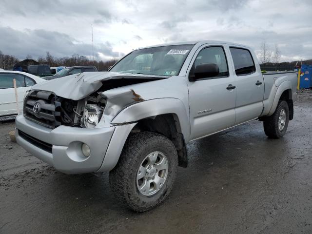 5TEMU4FN6AZ701109 - 2010 TOYOTA TACOMA DOUBLE CAB LONG BED SILVER photo 1