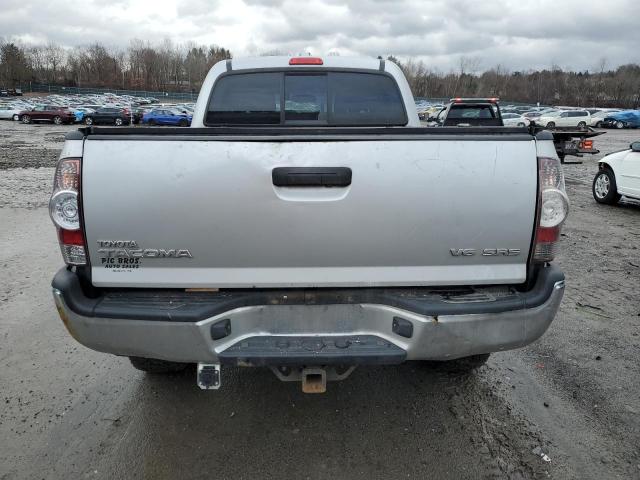 5TEMU4FN6AZ701109 - 2010 TOYOTA TACOMA DOUBLE CAB LONG BED SILVER photo 6