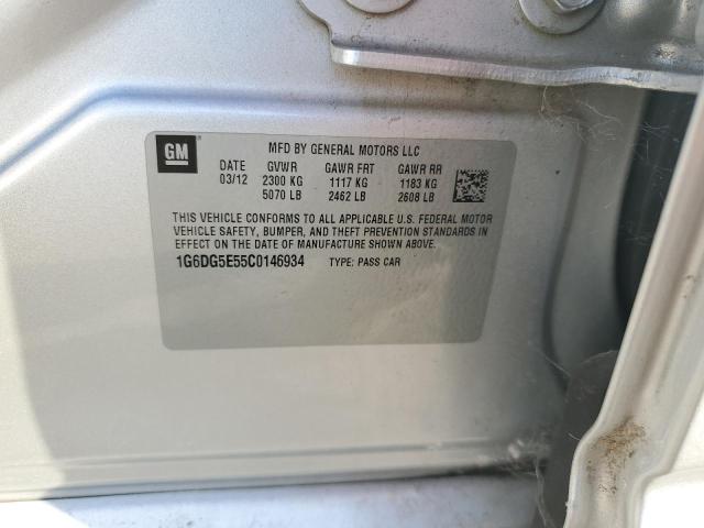 1G6DG5E55C0146934 - 2012 CADILLAC CTS LUXURY COLLECTION ვერცხლისფერი ფოტო 13