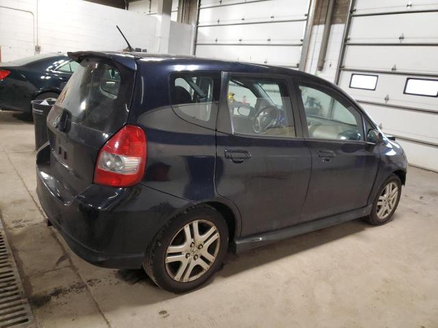 JHMGD38618S047064 - 2008 HONDA FIT SPORT BLUE photo 3